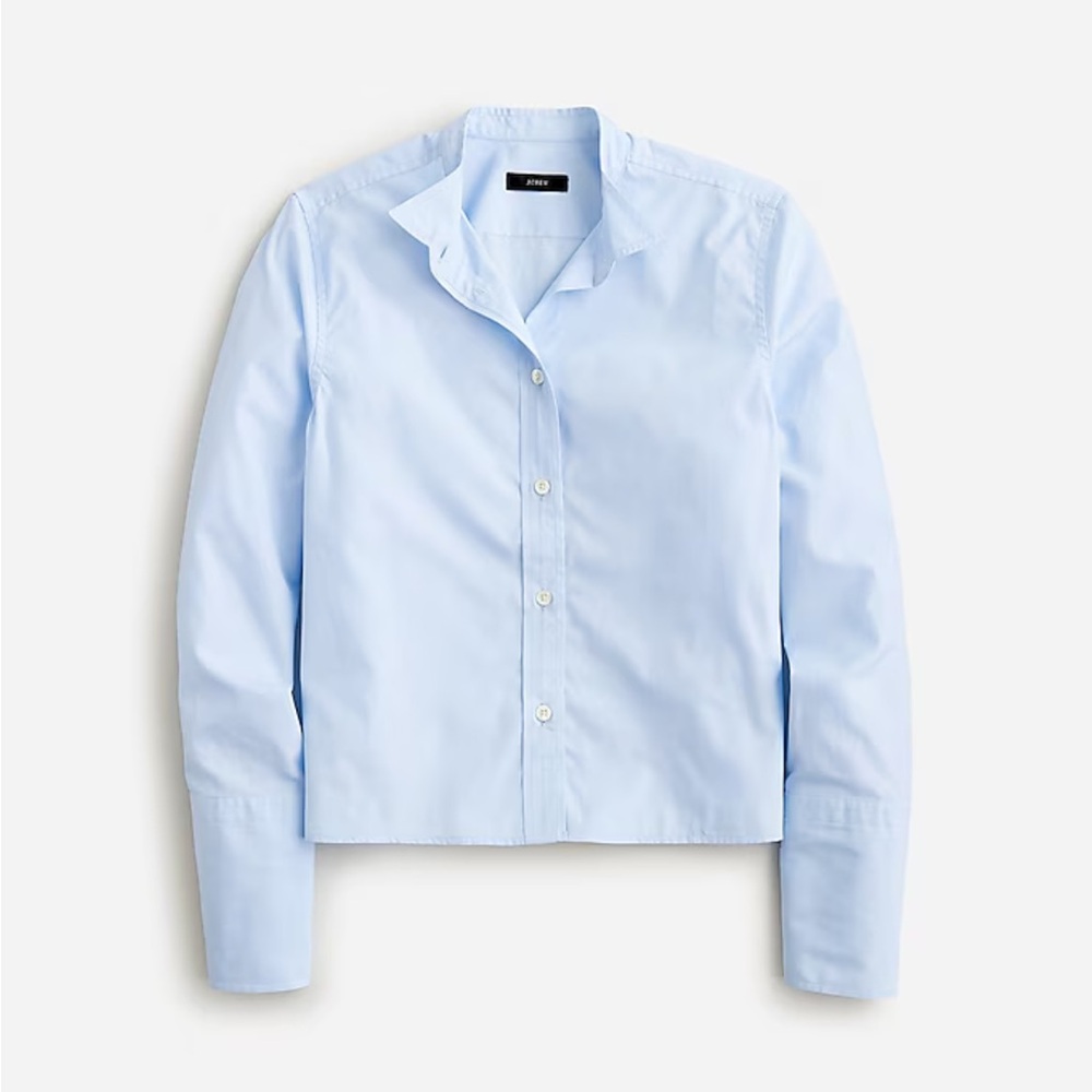 Thomas Mason® for J.Crew cropped shirt in end-on-end cotton - 6